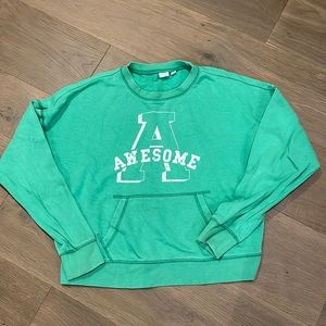 5/$25 GAP Kids Green Sweatshirt Size XXL 14 - 16